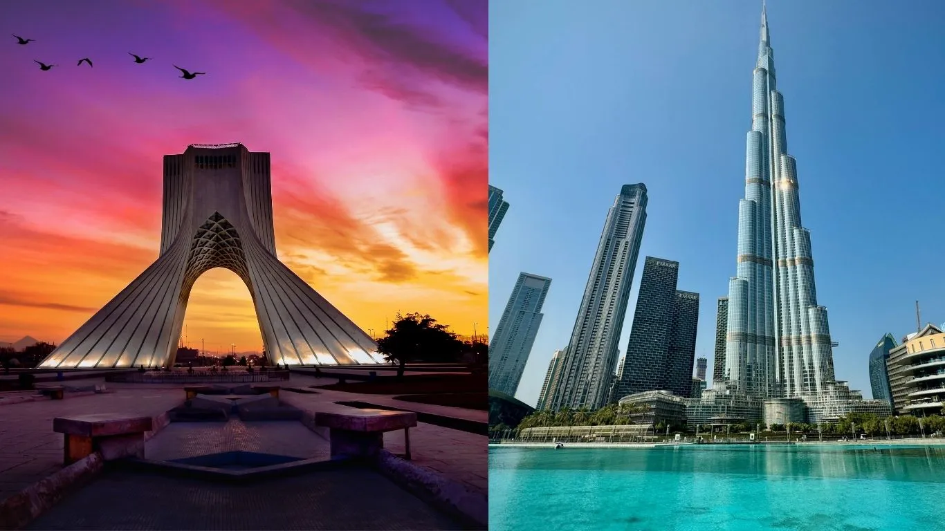 مقایسه دبی و تهران
