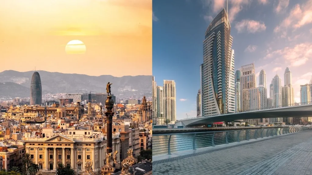 دبی بهتر است یا اسپانیا